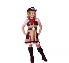 Brown Cuqui Cowgirl Costume for Girl