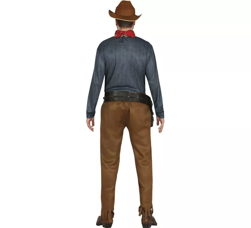 Disfraz de Vaquero Clásico con chaleco para hombre