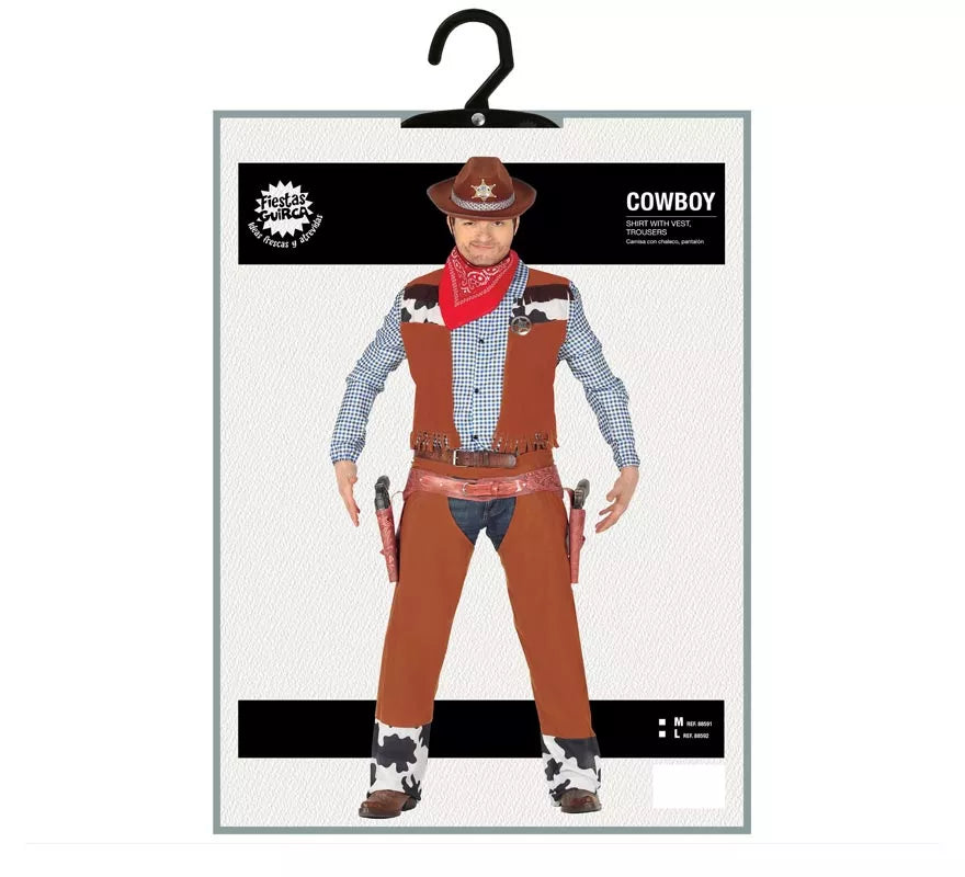 Disfraz de Vaquero con Chaleco para hombre