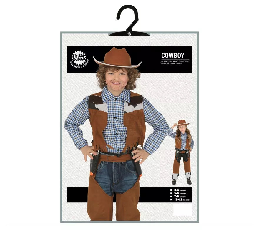 Translation missing: en.Disfraz de Vaquero con Chaleco para niños