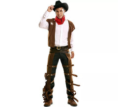 Cowboy costume with chaps for men