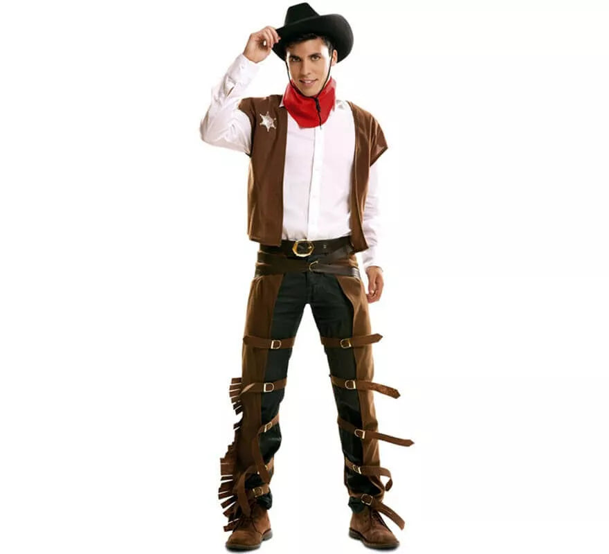 Translation missing: en.Disfraz de Vaquero con zahones para hombre