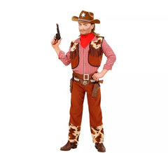 Checkered Cowboy Costume for Boys