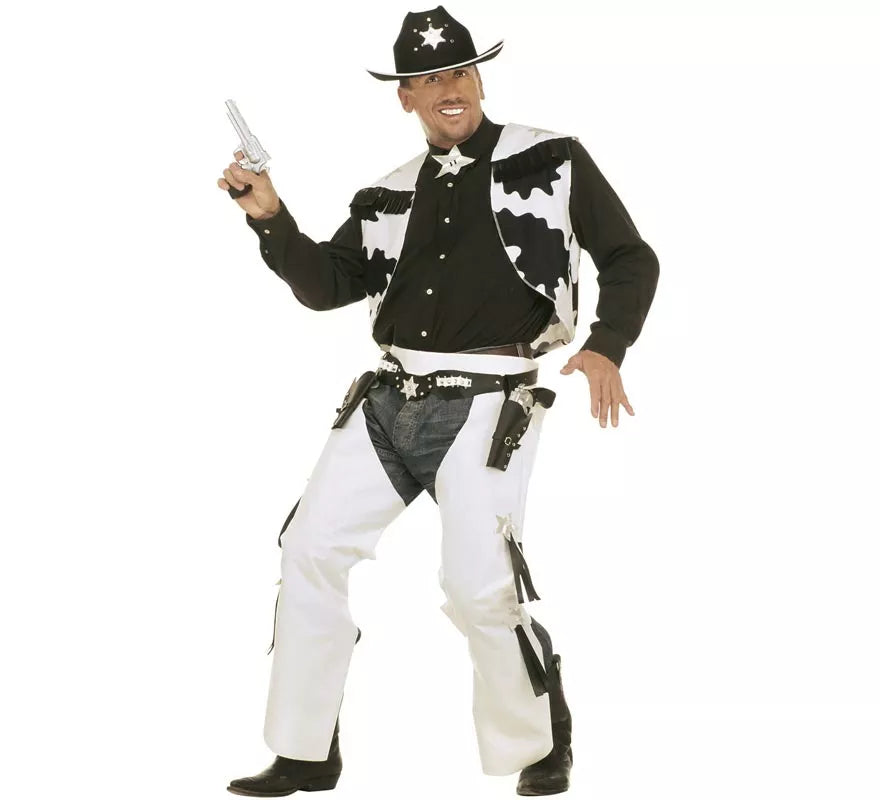 Translation missing: en.Disfraz de Vaquero de Rodeo blanco para hombre