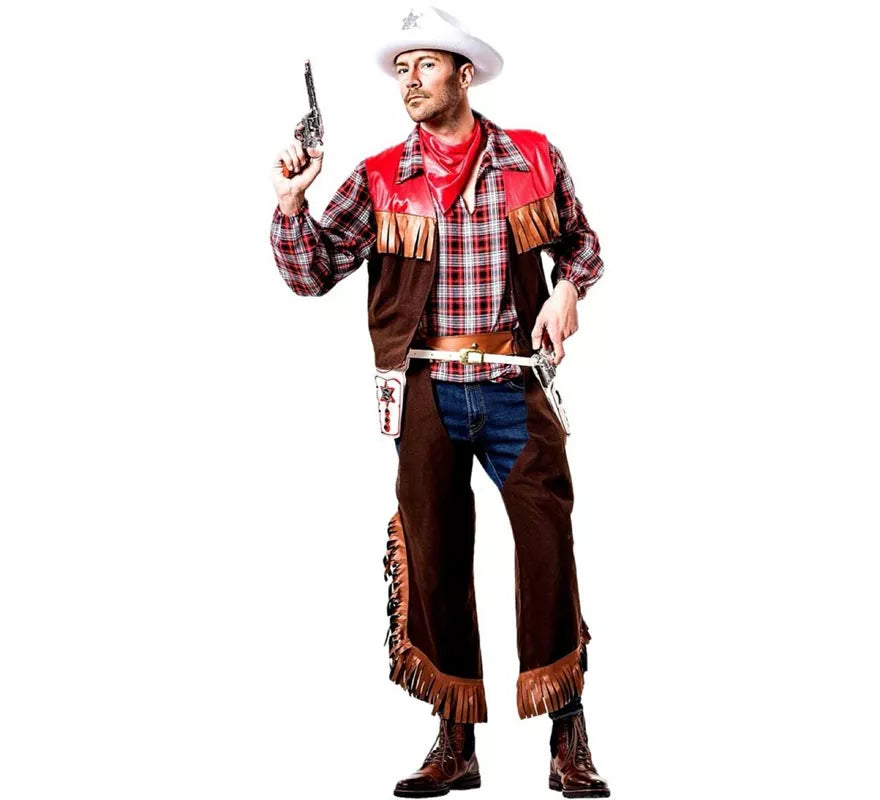 Translation missing: en.Disfraz de Vaquero Marrón para hombre
