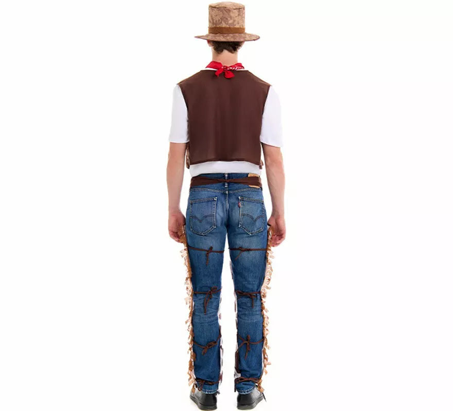 Translation missing: en.Disfraz de Vaquero Oeste con Zahones para hombre