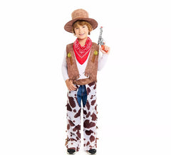 Western Cowboy Costume with Chaps for Boys
