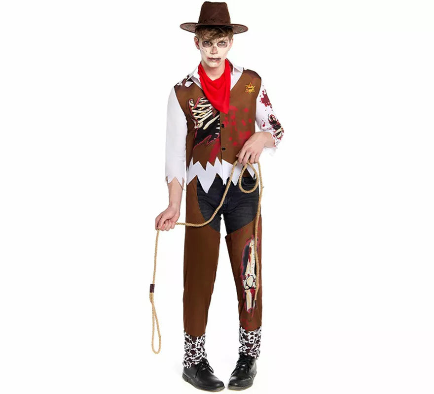 Disfraz de Vaquero Zombie para hombre