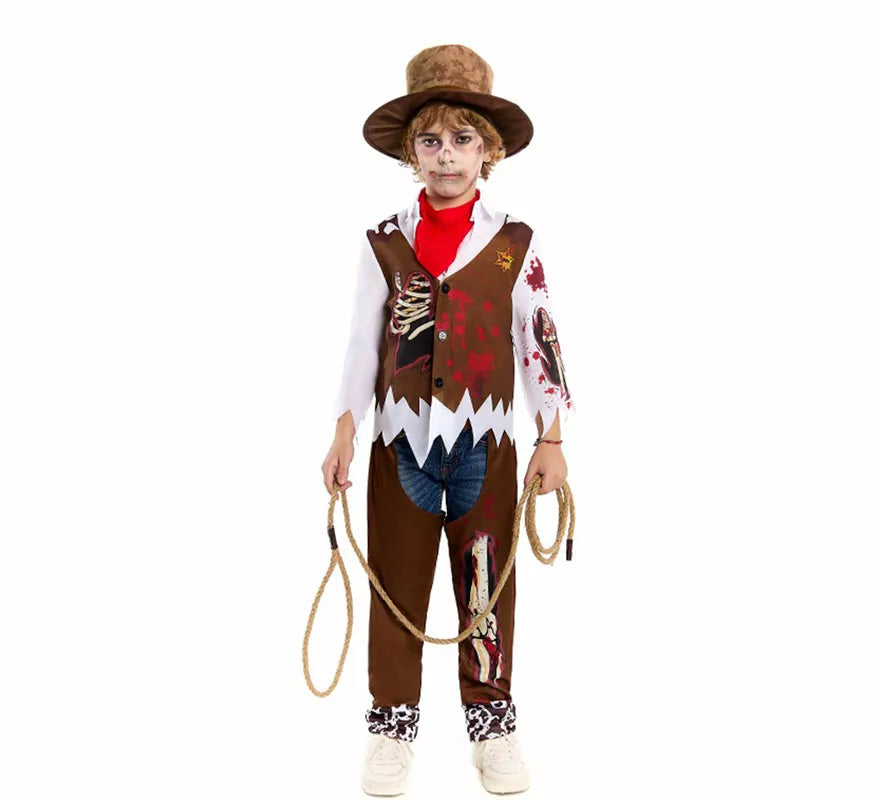 Translation missing: en.Disfraz de Vaquero Zombie para niño