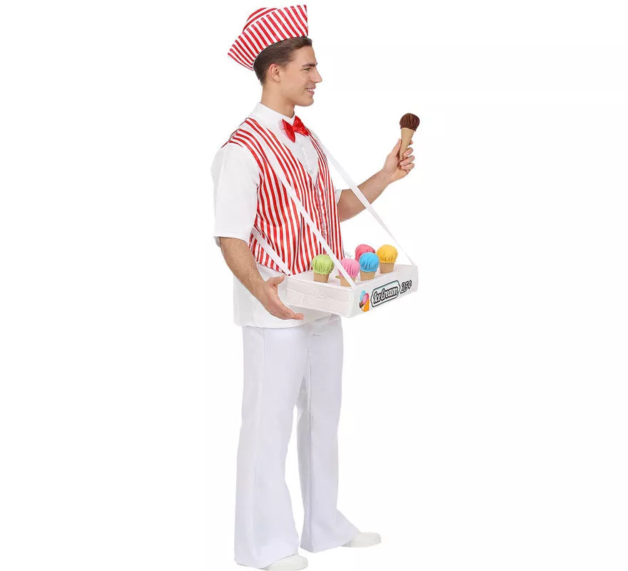Disfraz de Vendedor de Helados Tradicional para hombre