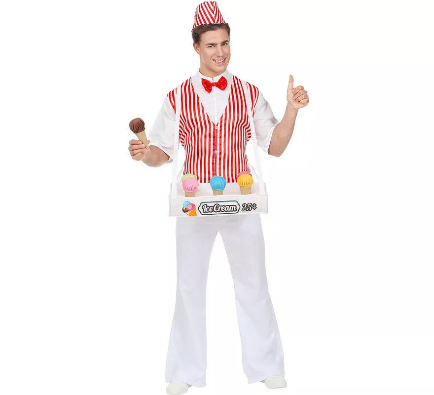 Translation missing: en.Disfraz de Vendedor de Helados Tradicional para hombre