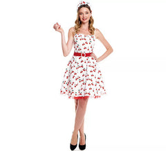 50s Cherries Dress Costume for Women