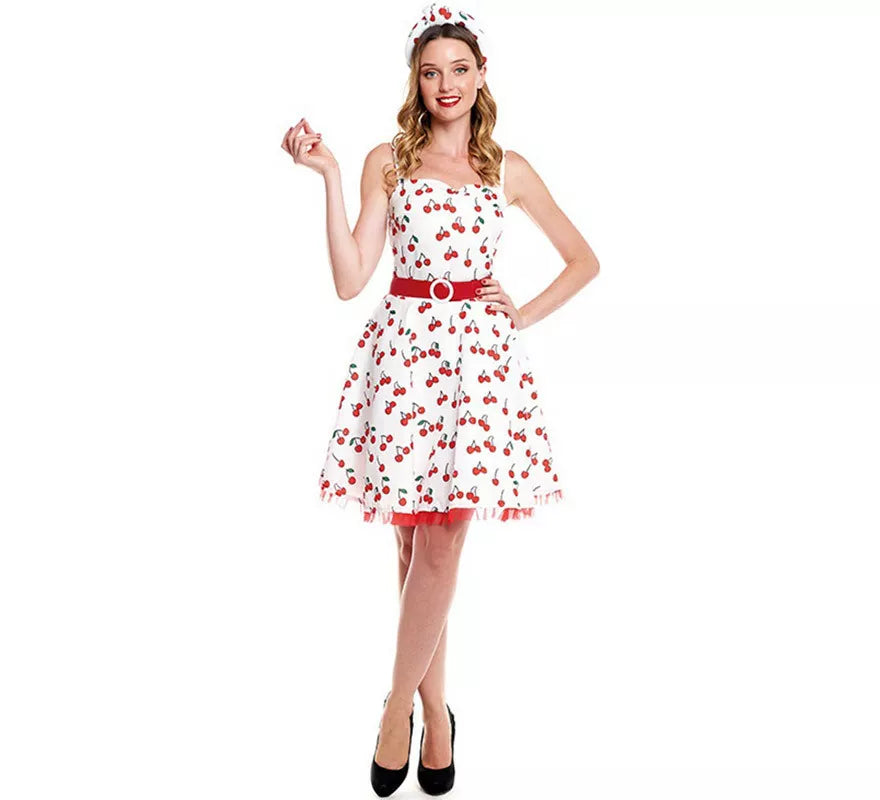 Translation missing: en.Disfraz de Vestido Cerezas Años 50 para mujer