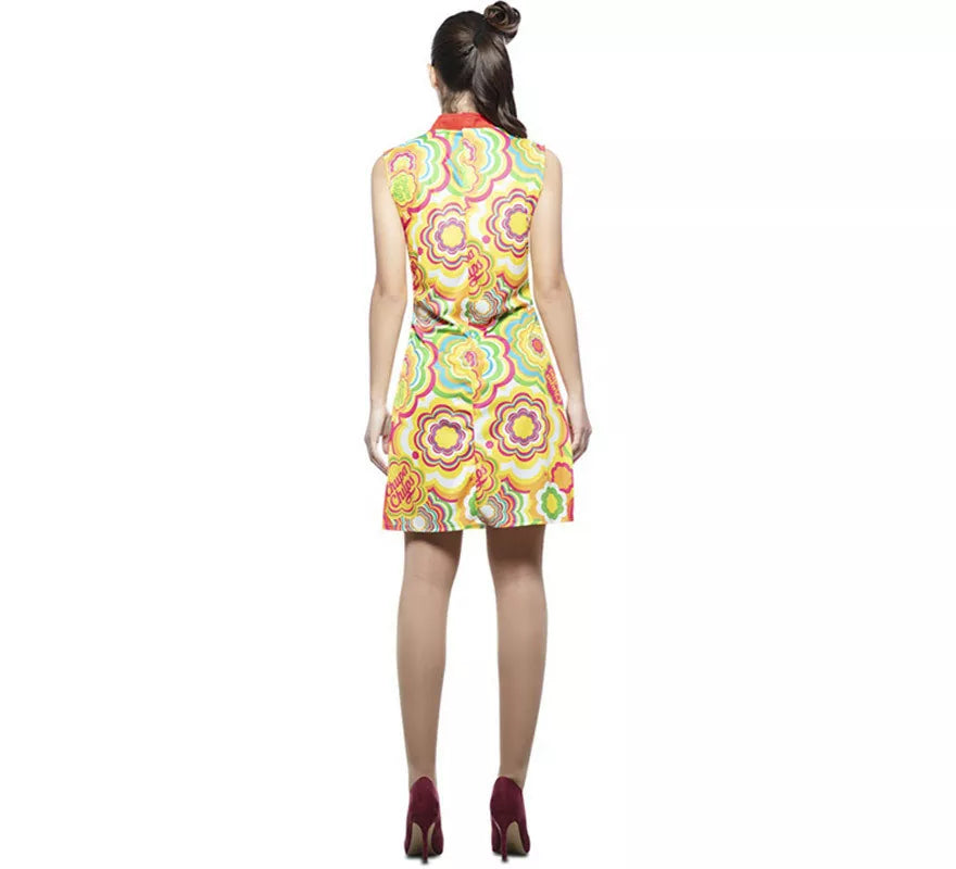 Disfraz de Vestido Chupa Chups Chica Yé-Yé para mujer