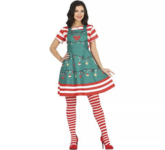 Women's Christmas Dress Costume with Ornaments