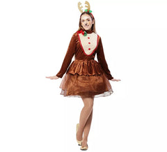 Women's Reindeer Dress Costume