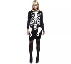 Women's Skeleton Dress Costume