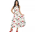 Disfraz de Vestido Navidades Blanco Largo para mujer