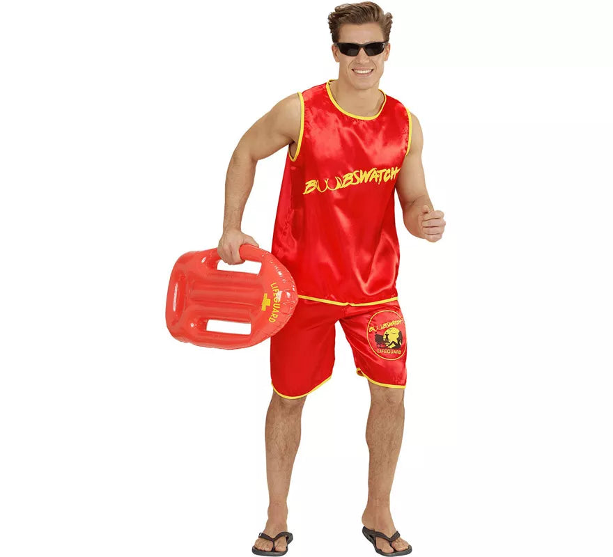 Disfraz de Vigilante de la Playa o Socorrista para hombre