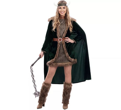 Disfraz de Vikinga Deluxe para mujer