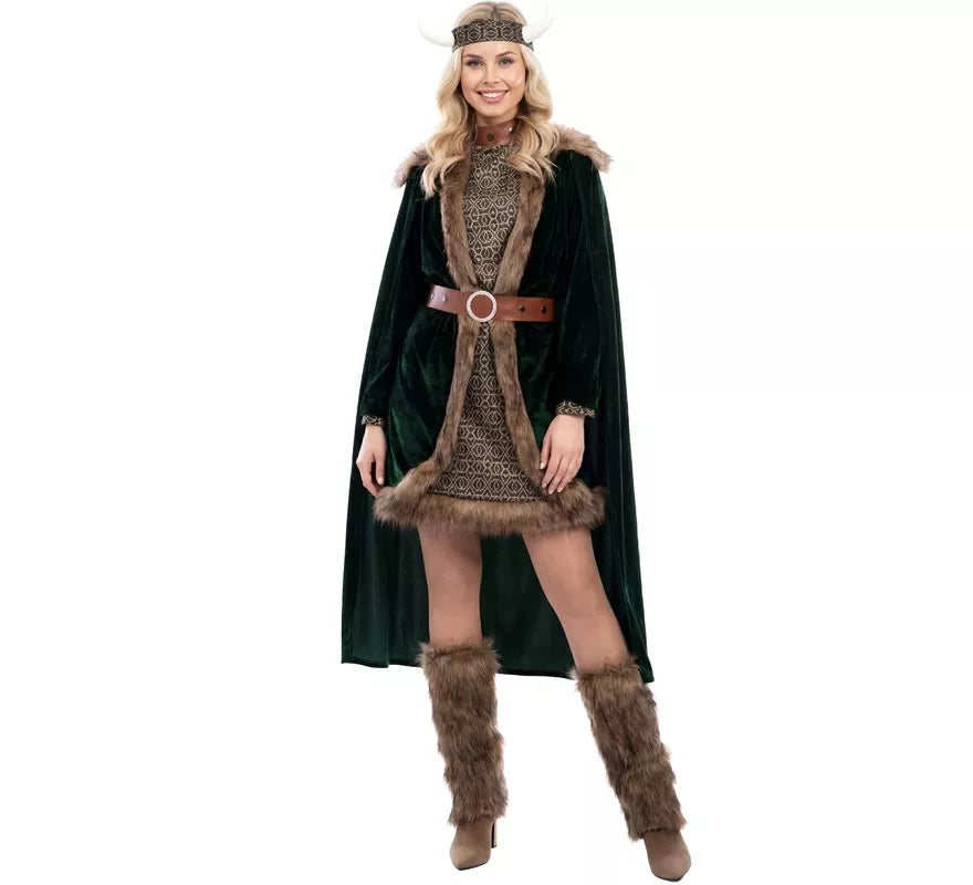Disfraz de Vikinga Deluxe para mujer