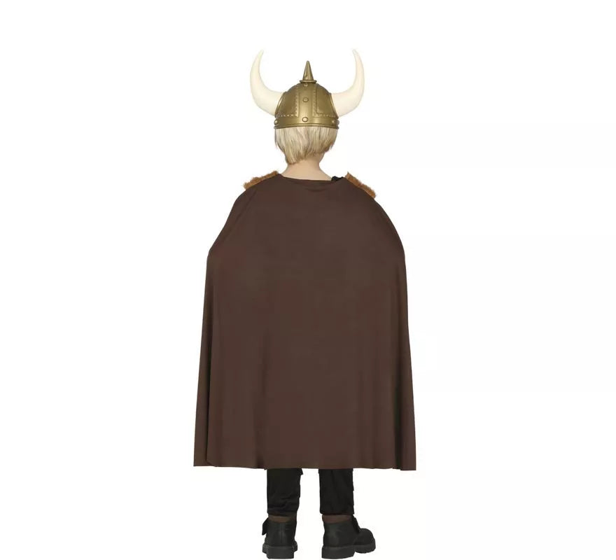 Translation missing: en.Disfraz de Vikinga marrón para niña