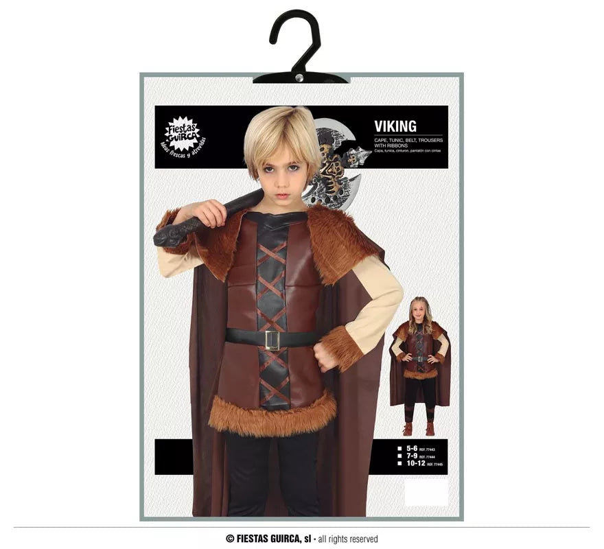 Translation missing: en.Disfraz de Vikinga marrón para niña