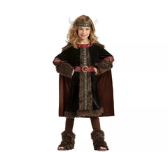 Dark Viking costume for girls