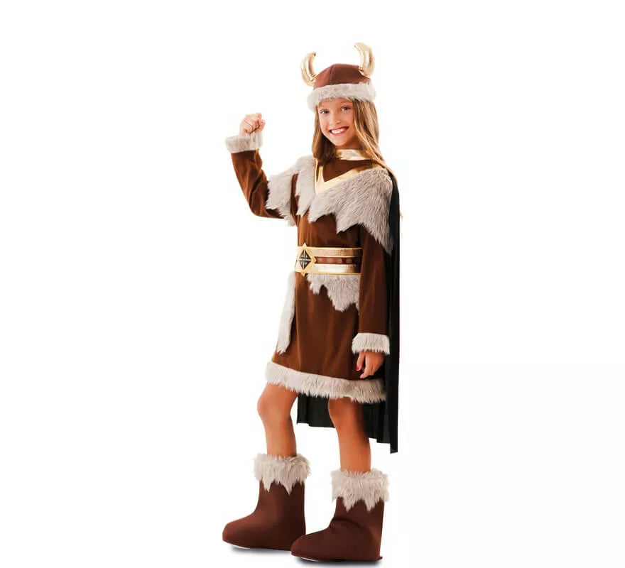 Disfraz de Vikinga para niña