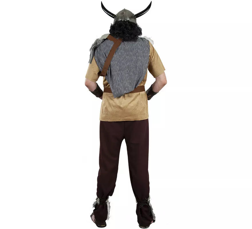 Disfraz de Vikingo Gris para hombre