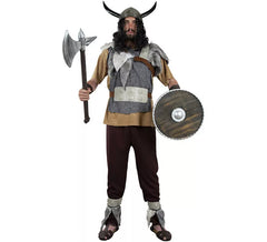 Gray Viking costume for men