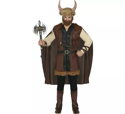 Disfraz de Vikingo Marrón para hombre