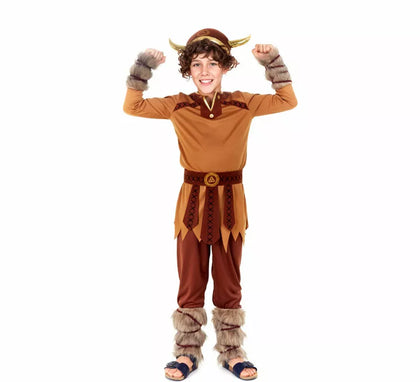 Disfraz de Vikingo marrón para niño