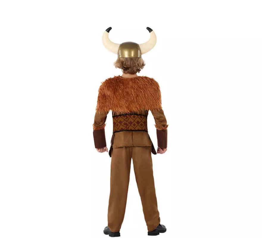 Translation missing: en.Disfraz de Vikingo Marrón para niño