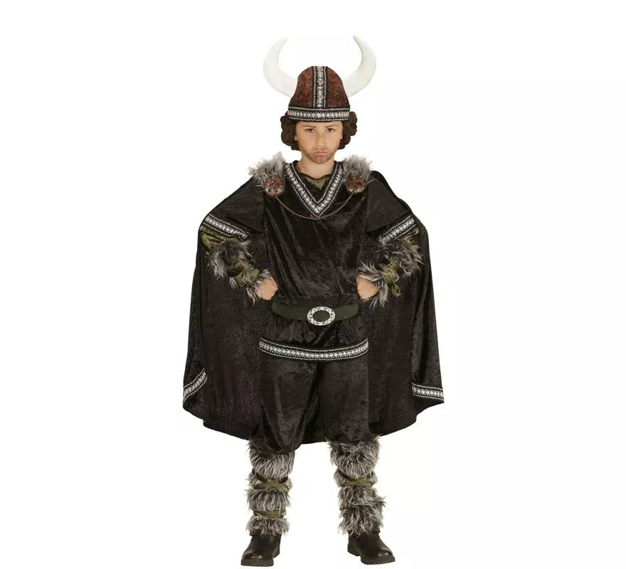 Disfraz de Vikingo Oscuro para niño