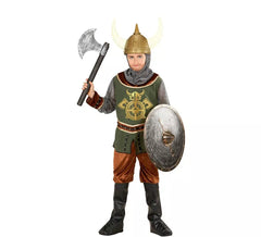 Green Viking costume for kids