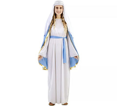 Virgin Mary costume with cape for women