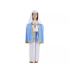 Virgin Mary costume with cape for girl