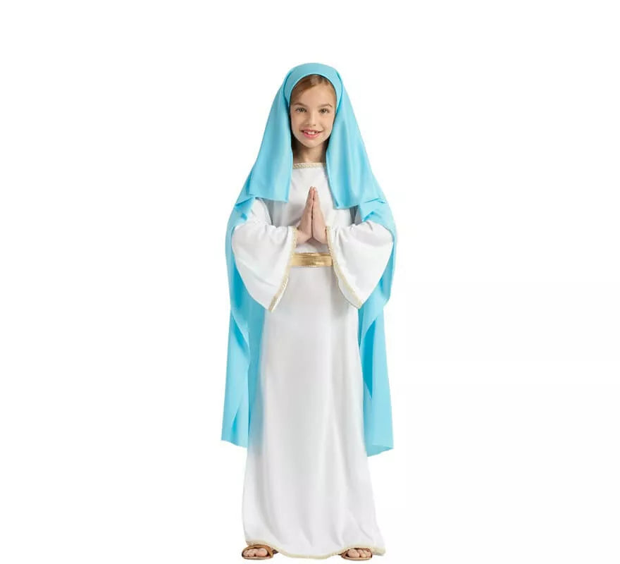 Translation missing: en.Disfraz de Virgen María con Velo para niña