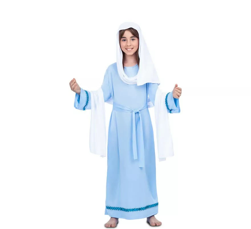 Disfraz de Virgen María para niña