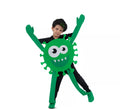 Disfraz de Virus Verde Sonriente para niños