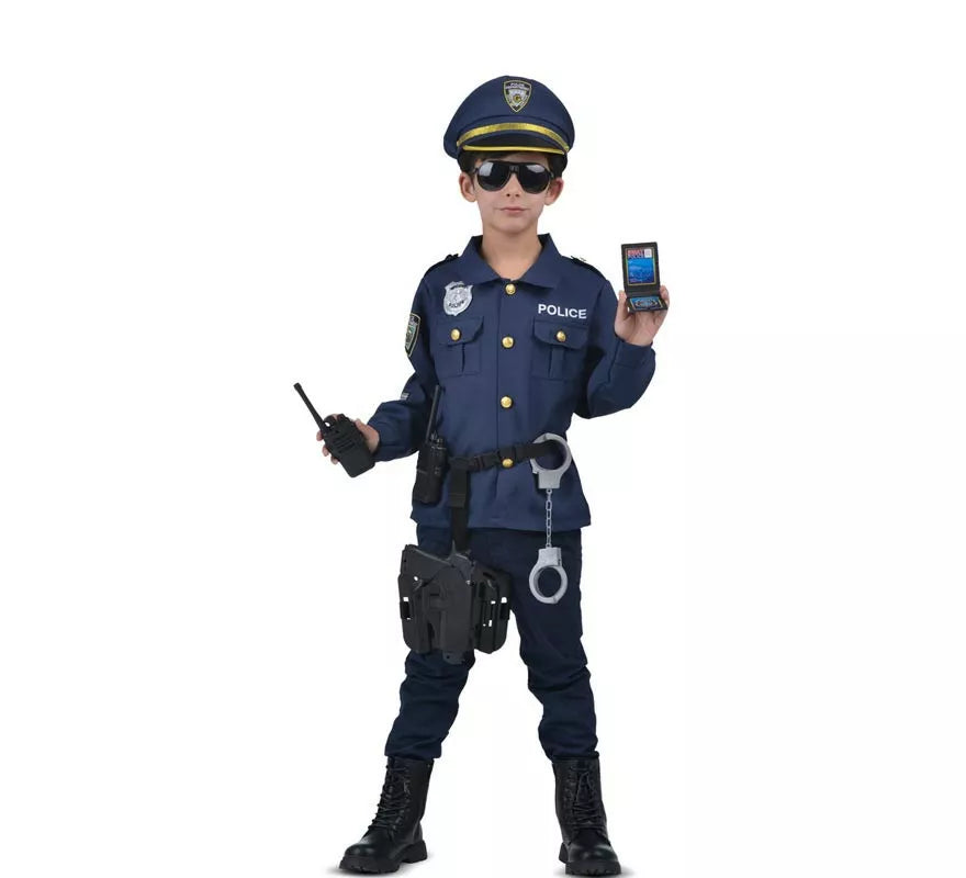 Translation missing: en.Disfraz de Yo Quiero Ser Policía con walkie-talkie para niños
