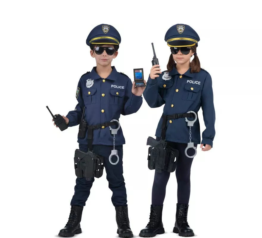 Translation missing: en.Disfraz de Yo Quiero Ser Policía con walkie-talkie para niños
