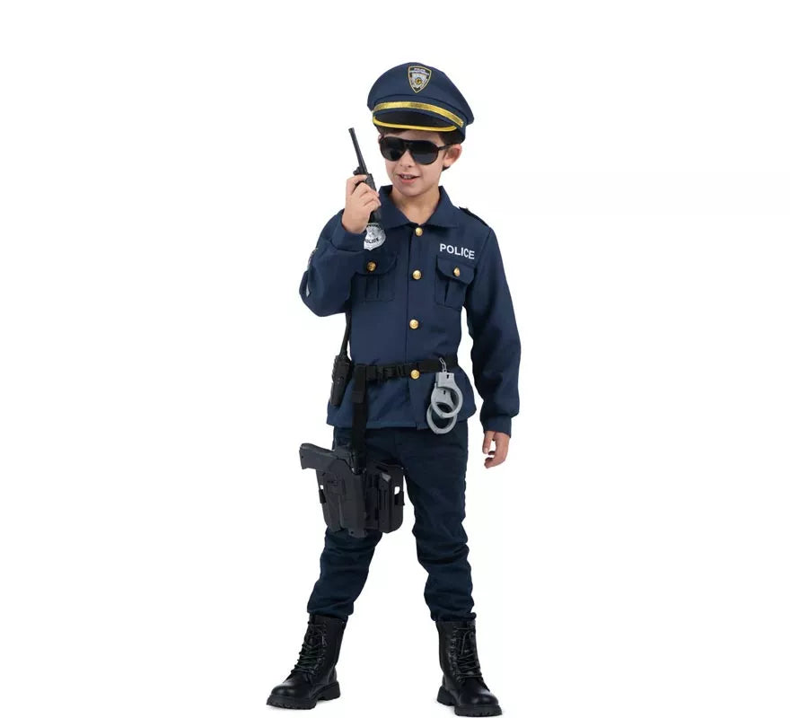 Disfraz de Yo Quiero Ser Policía con walkie-talkie para niños