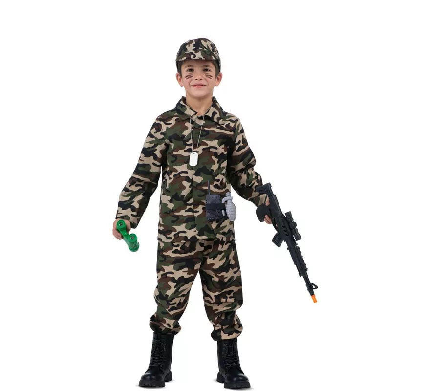 Disfraz de Yo Quiero Ser Soldado con walkie-talkie para niños