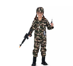 I Wanna Be A Soldier Costume with walkie-talkie for kids