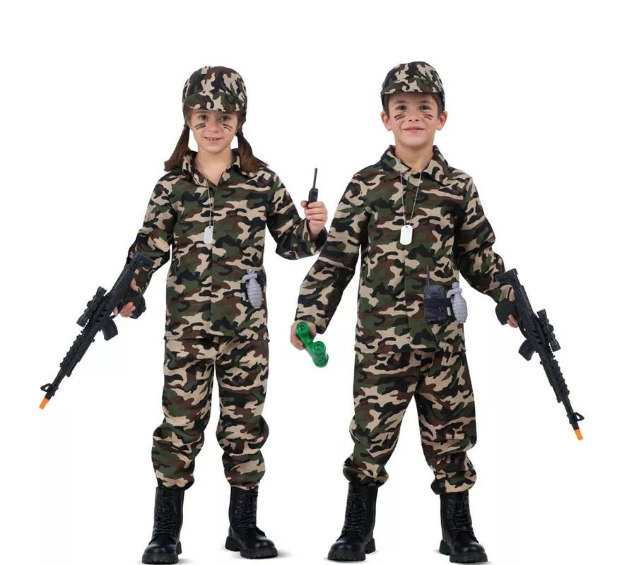 Disfraz de Yo Quiero Ser Soldado con walkie-talkie para niños