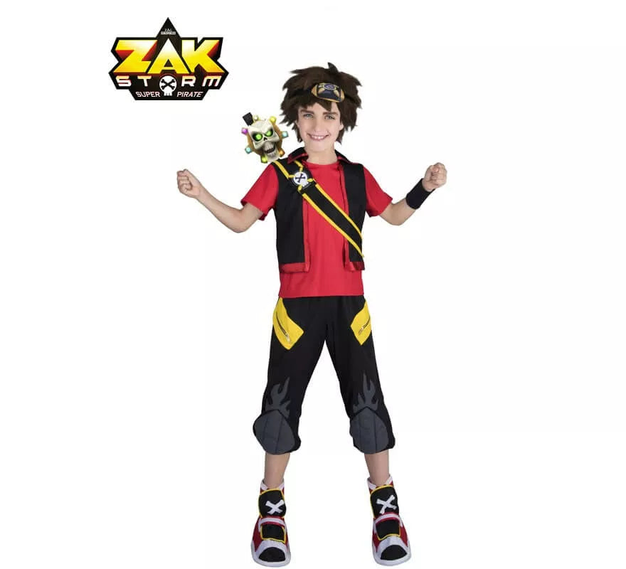 Disfraz de Zak Storm con peluca y espada para niño