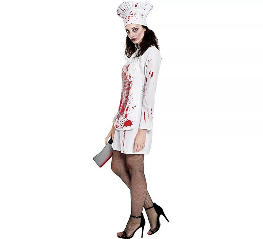 Disfraz de Zombie Cocinera para mujer