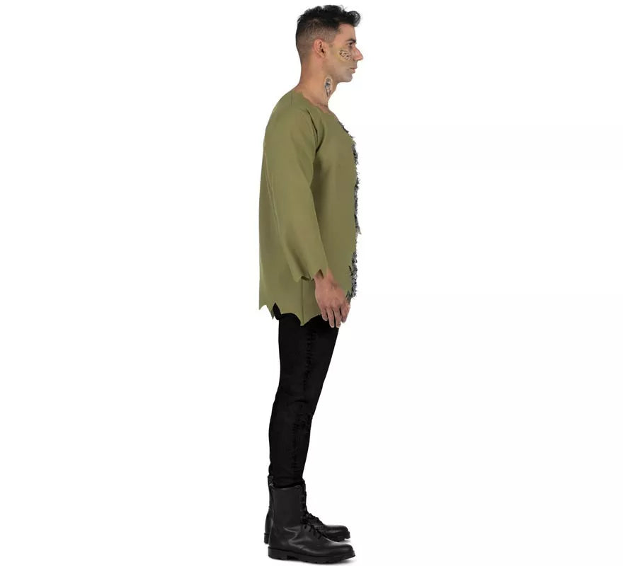 Disfraz de Zombie verde infectado para hombre